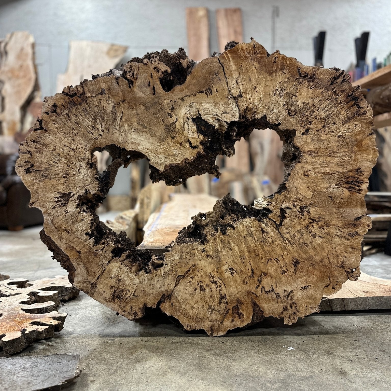 LiveEdge Mappa Burl Cookie | Mappa Burl | Hamilton Lee Supply