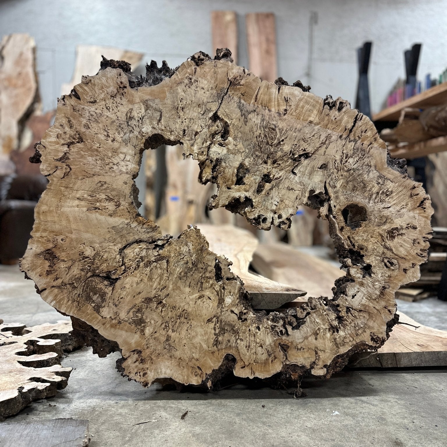 LiveEdge Mappa Burl Cookie | Mappa Burl | Hamilton Lee Supply