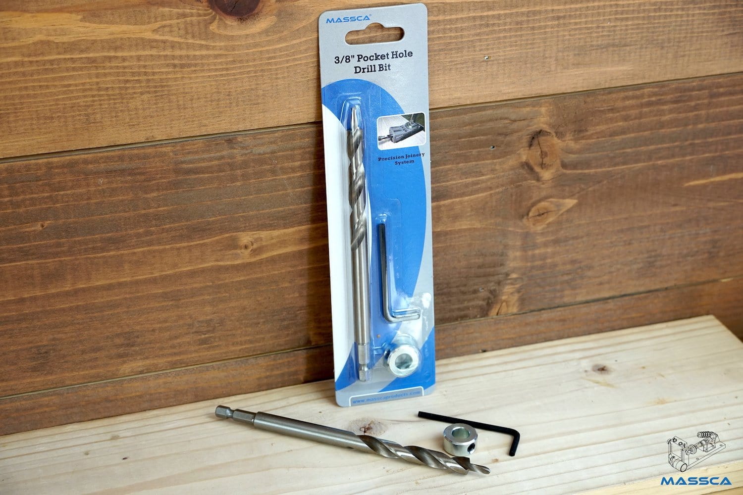 Massca 3/8'' Pocket-Hole Drill Bit Set | Woodworking | Hamilton Lee Supply
