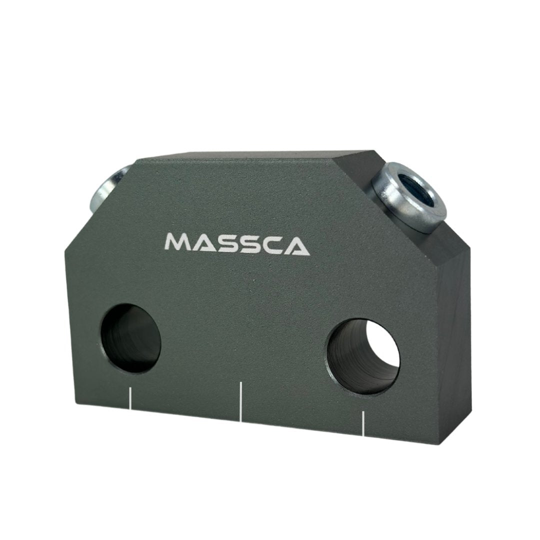 Massca Dowel Jig X - For Angled Dowel Joints + Quick Gear Clamp 12 Inches | Woodworking | Hamilton Lee Supply