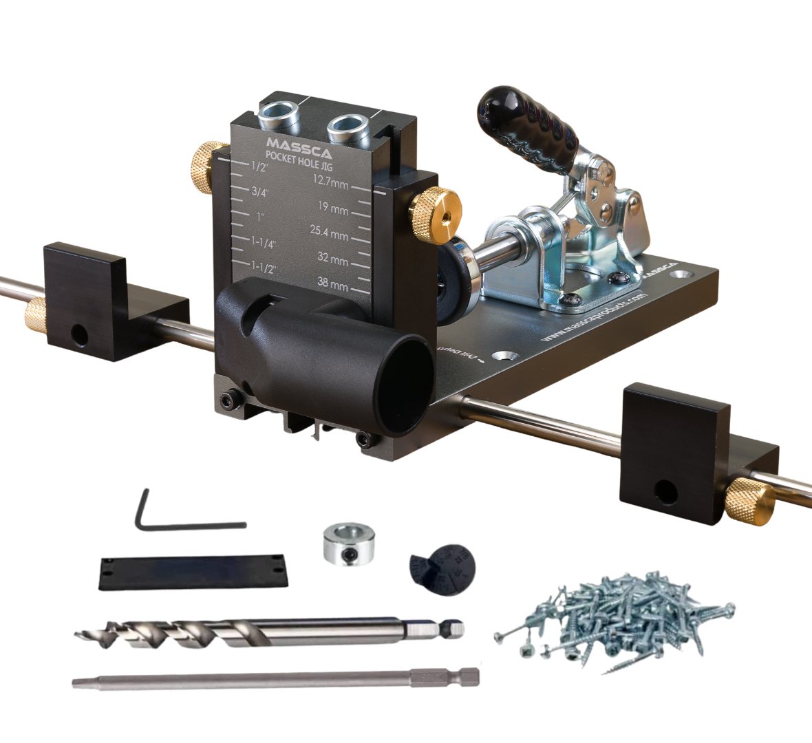 Massca M2 PRO Aluminum Pocket Hole Jig System | Woodworking | Hamilton Lee Supply