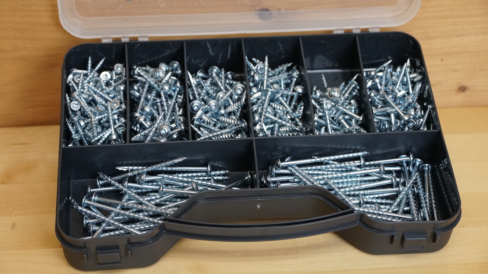 Massca Products | Pocket-Hole Screw Kit 500 Units | Self-Tapping Zinc Plated | Woodworking | Massca Products