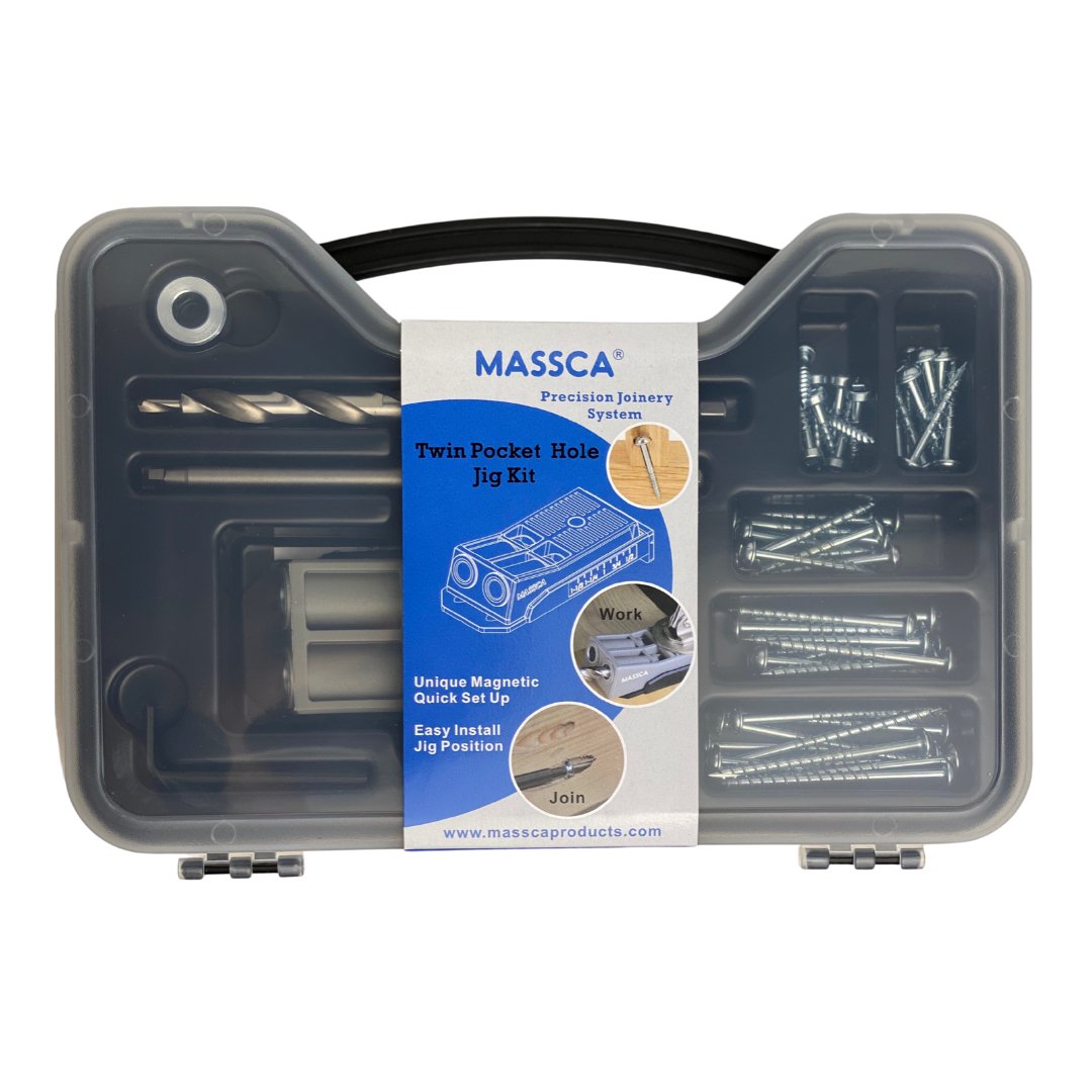 Massca Products | Twin Pocket-Hole Jig Kit | Woodworking | Massca Products