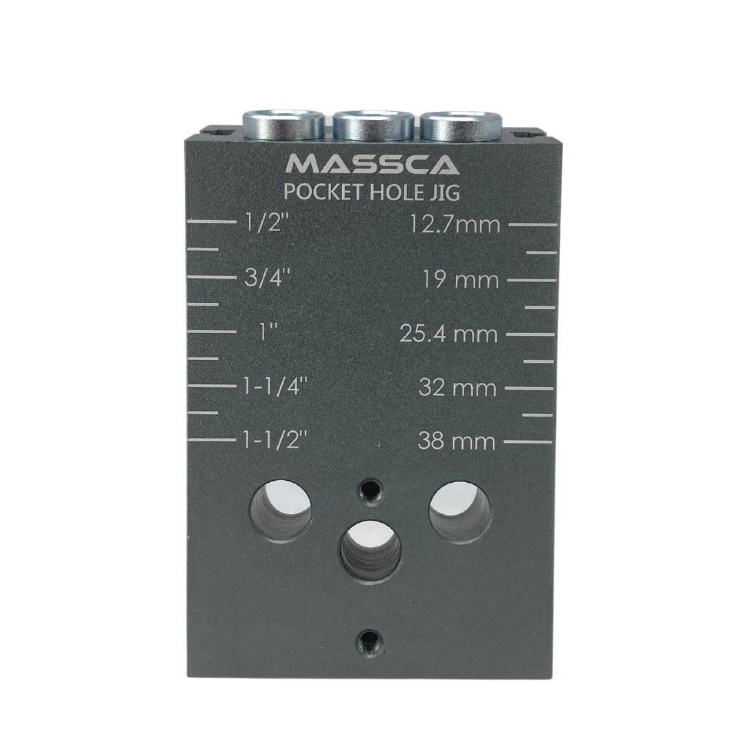 Massca Triple Pilot Hole Adapter For Massca M2 PRO & M1 Pocket-Hole Jigs | Woodworking | Massca Products
