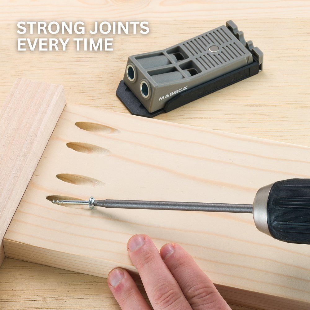 Massca Twin Pocket Hole Jig (Jig Only) | Woodworking | Massca Products