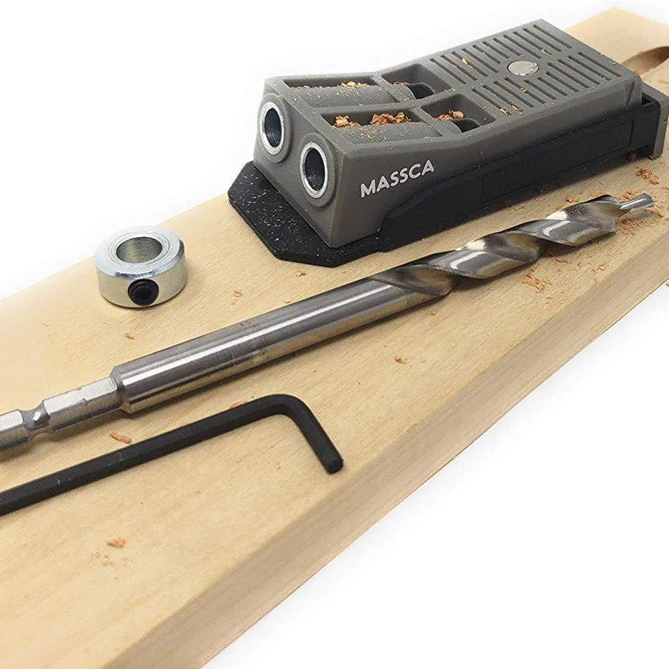 Massca Twin Pocket Hole Jig Set Bundle | Woodworking | Massca Products