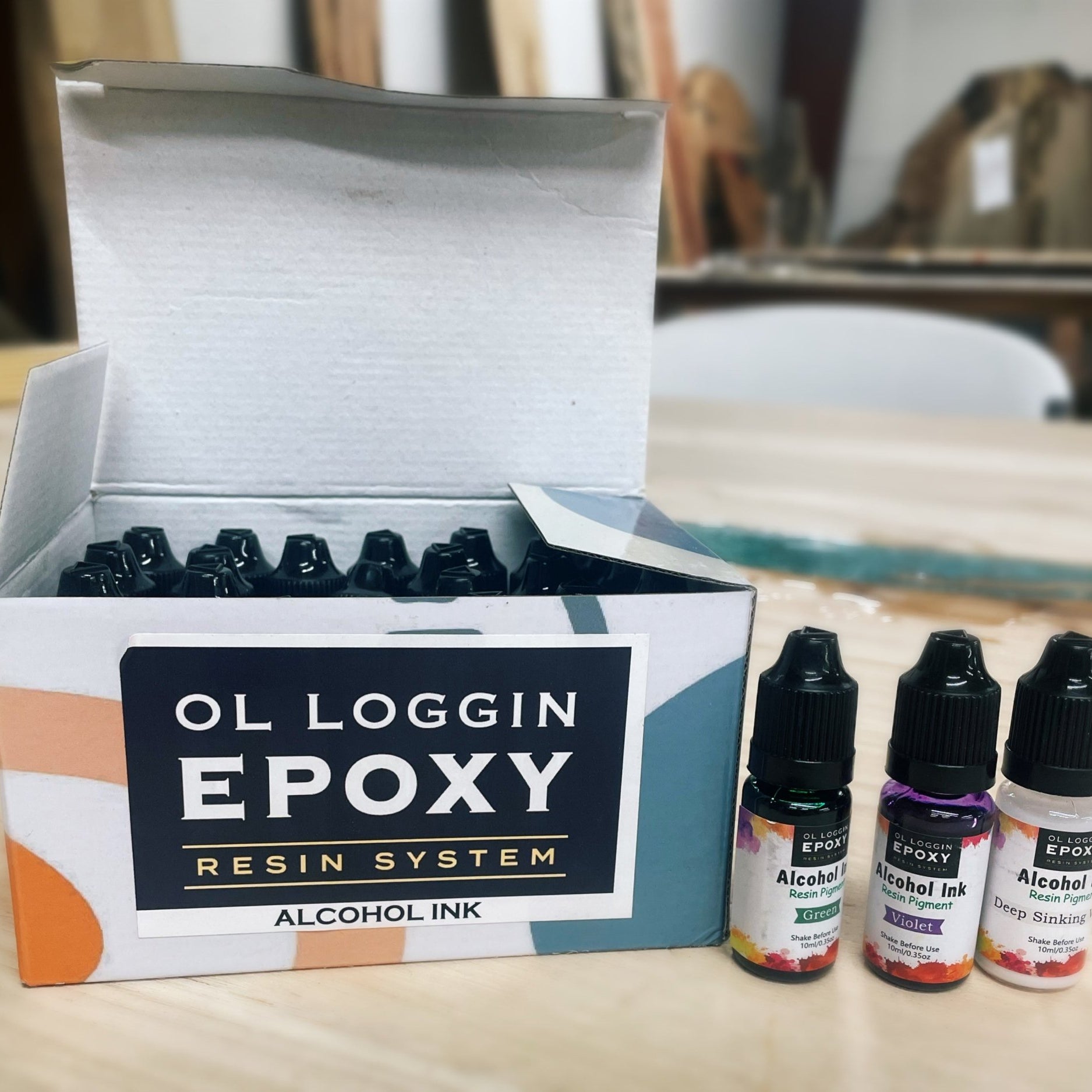 Ol Loggin - Alcohol Ink 25-Color Variety Pack | Liquid Pigments | Hamilton Lee Supply