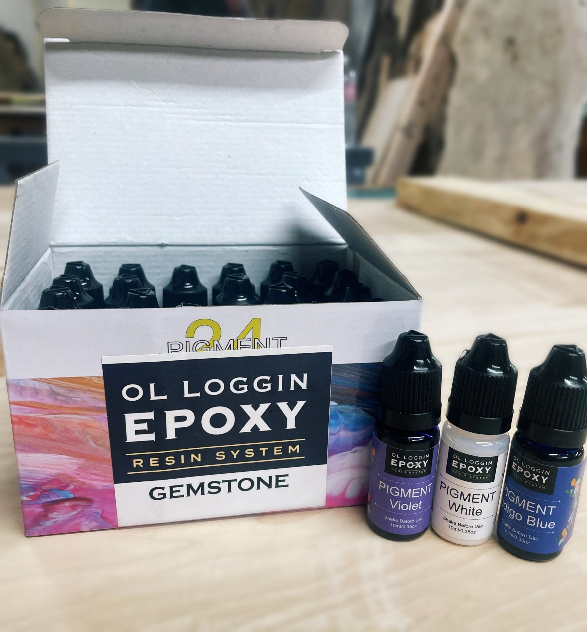 Ol Loggin - Gemstone Ink 24-Color Variety Pack | Liquid Pigments | Hamilton Lee Supply