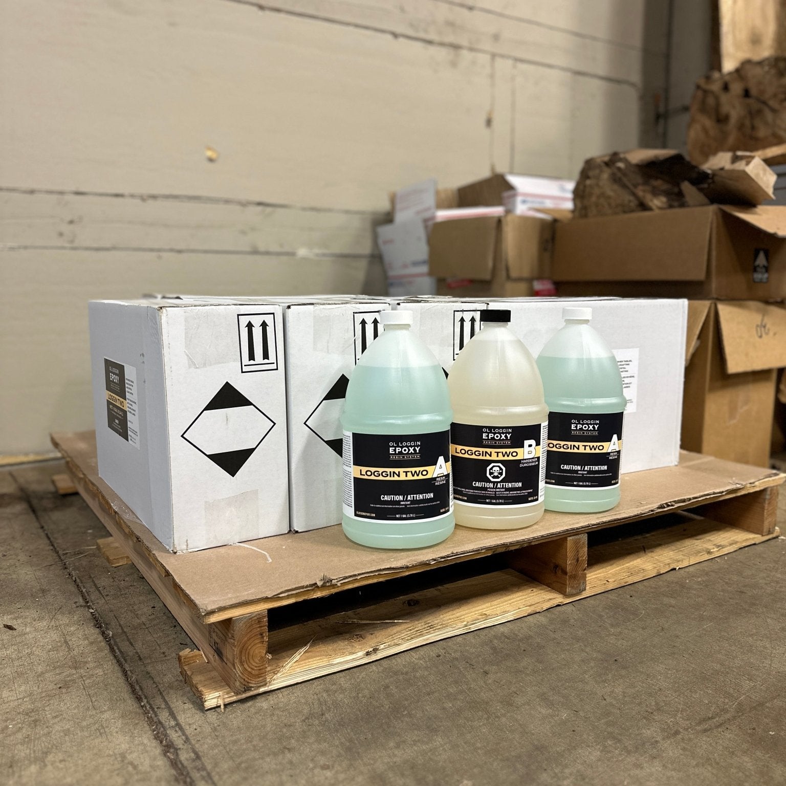 Ol Loggin | Loggin Two | Deep Pour 2:1 Epoxy | 30gal (~120L) Wholesale Bundle | Epoxy | Hamilton Lee Supply