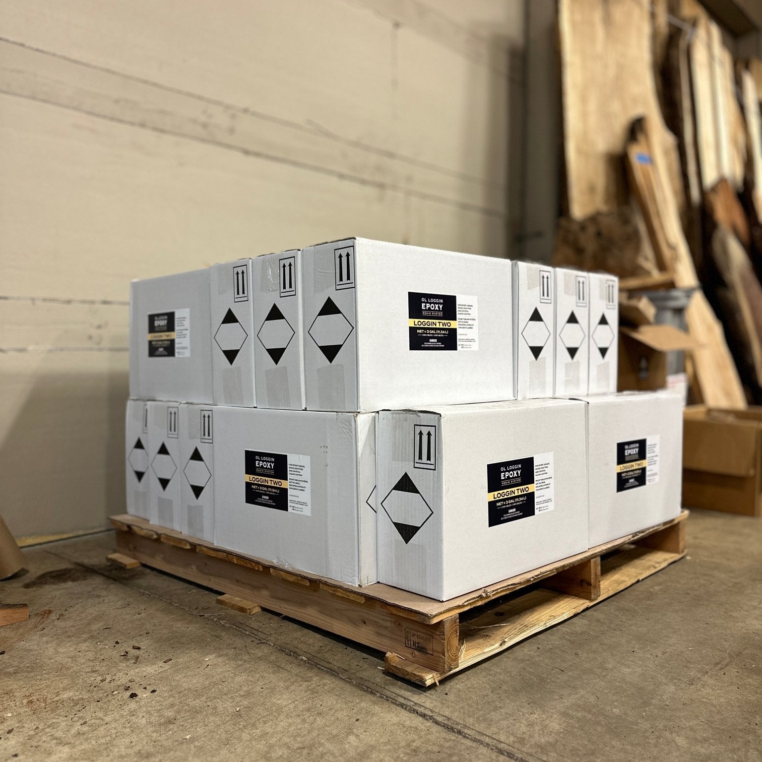 Ol Loggin | Loggin Two | Deep Pour 2:1 Epoxy | 60gal (~227L) Wholesale Bundle | Epoxy | Hamilton Lee Supply