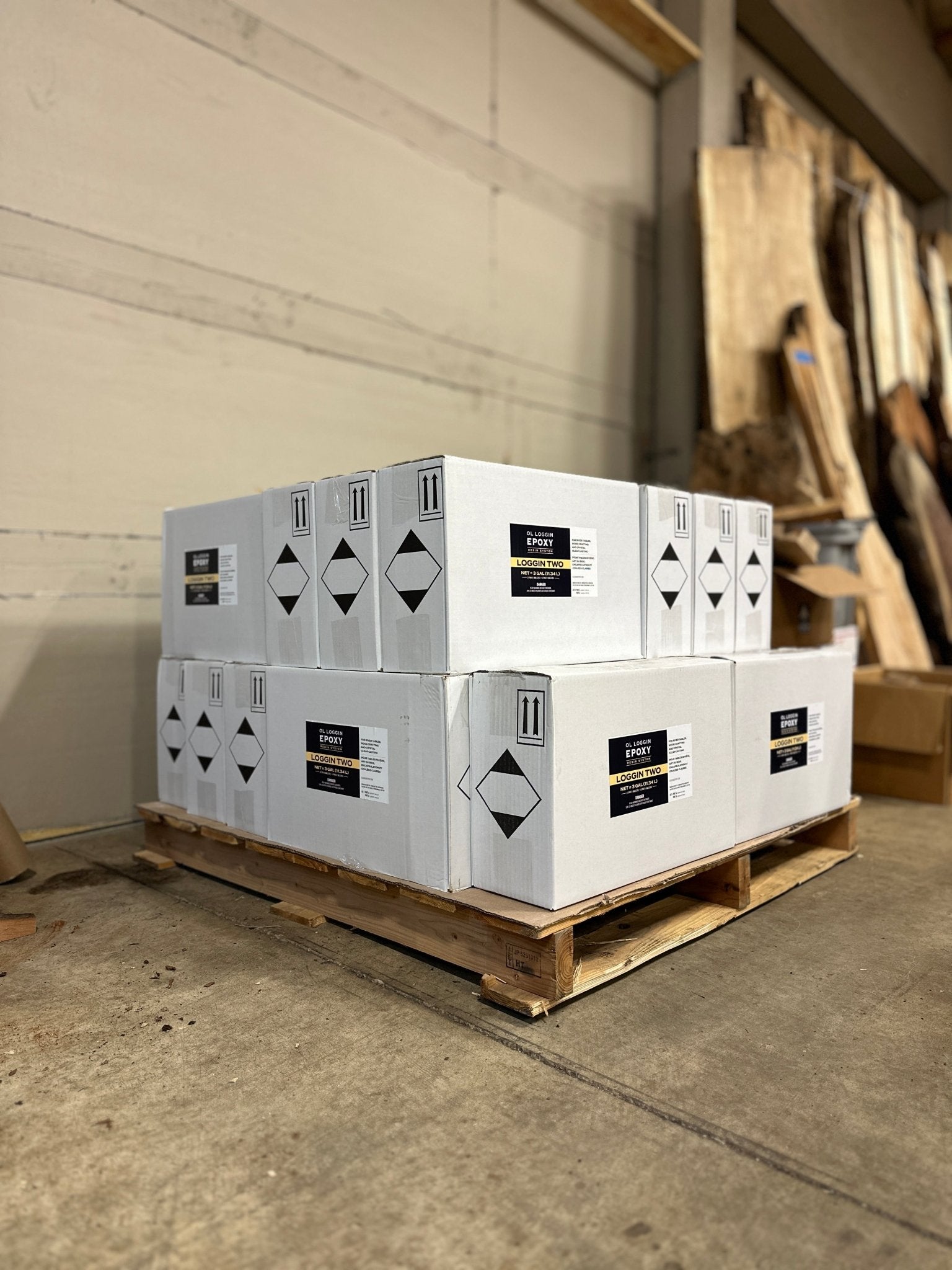 Ol Loggin | Loggin Two | Deep Pour 2:1 Epoxy | 60gal (~227L) Wholesale Bundle | Epoxy | Hamilton Lee Supply