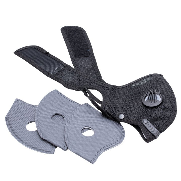 Starbond Black Dust Mask with 3 Carbon Filters, One Size Fits Most | Adhesive | Starbond