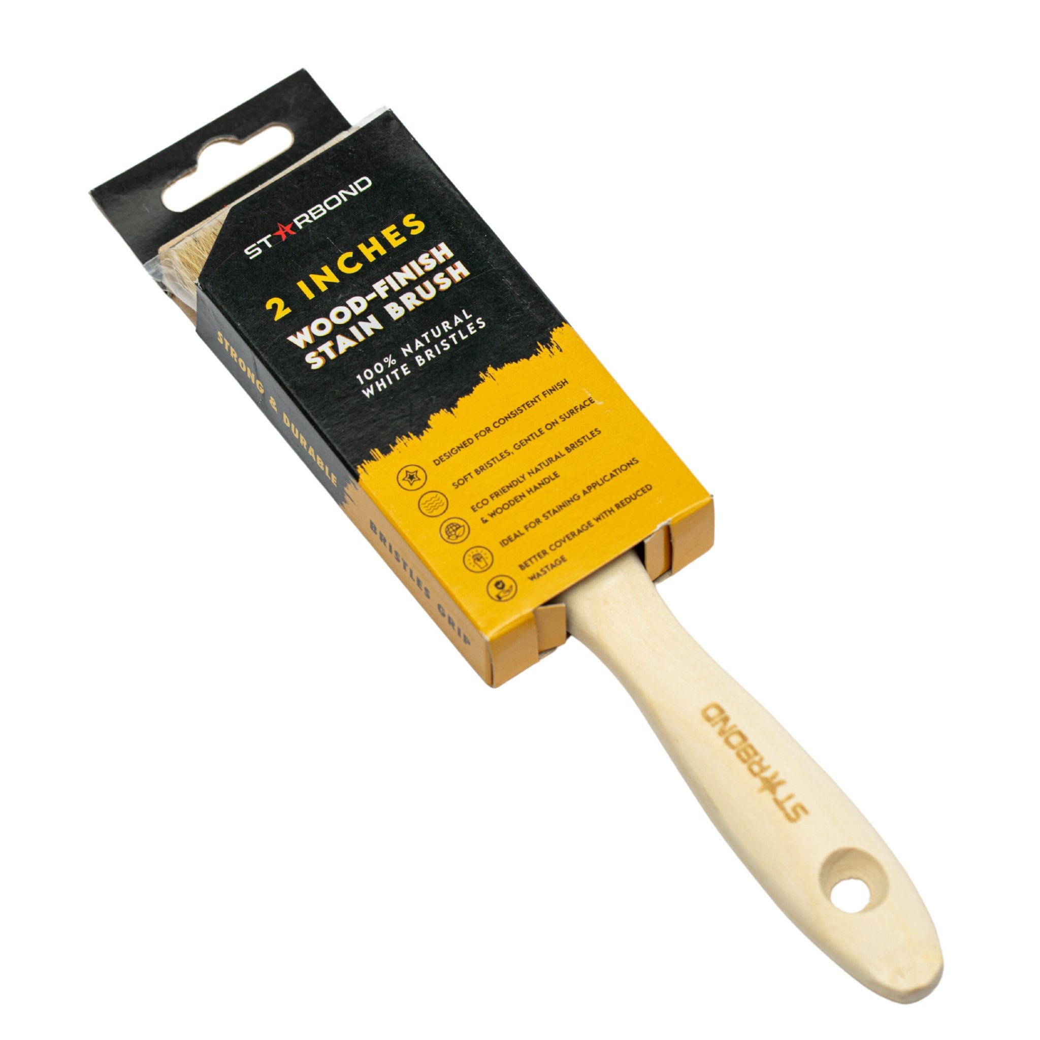 Starbond Natural Bristles Wood Stain Brush, 2 inches | Adhesive | Starbond