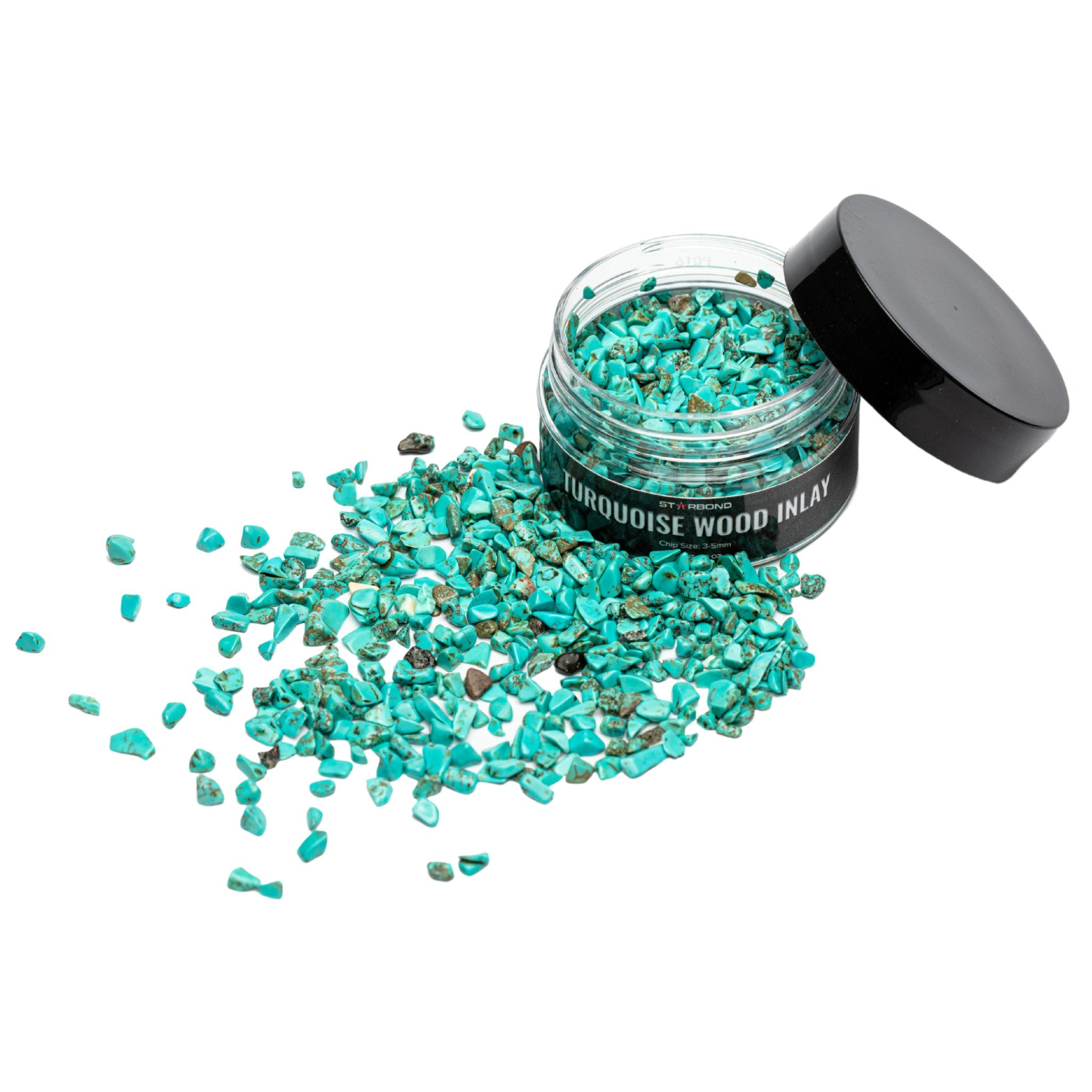 Starbond Turquoise Wood Inlay Large Chips, 2.5 oz. | Adhesive | Starbond