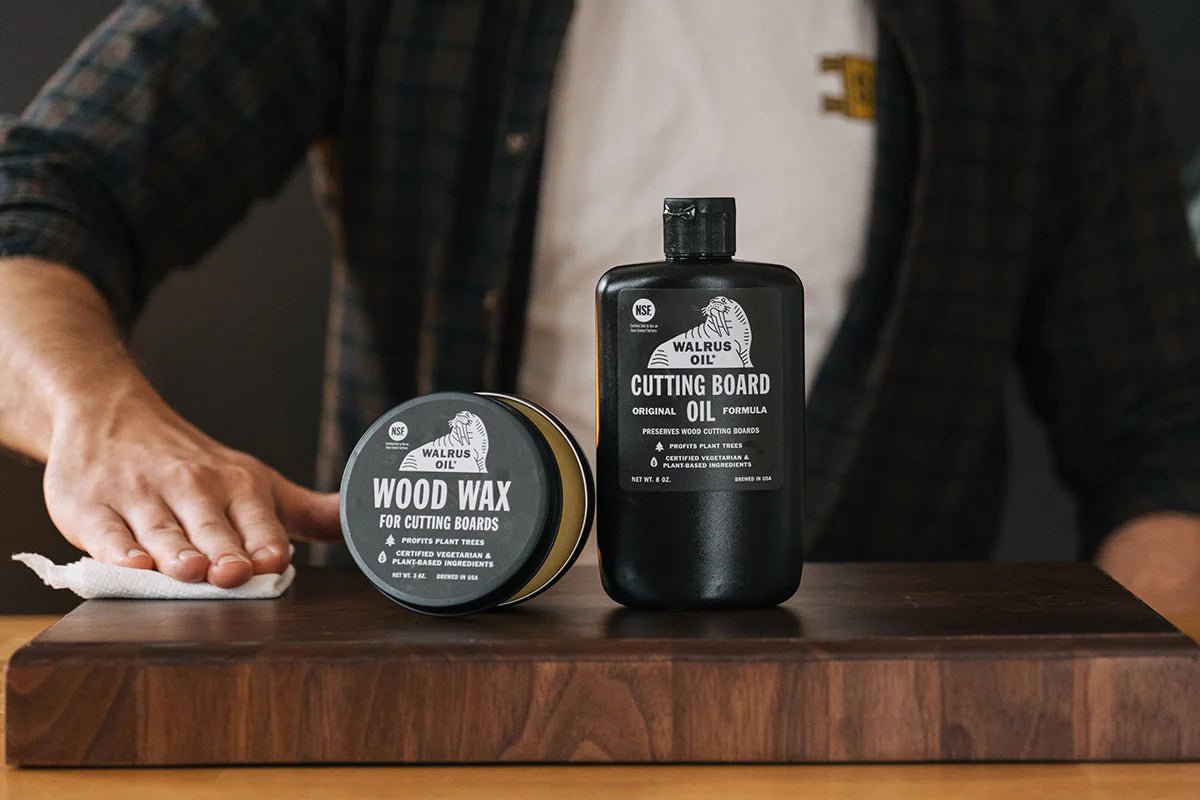 Walrus Oil Cutting Board Oil and Wood Wax Bundle | Finish | Hamilton Lee Supply