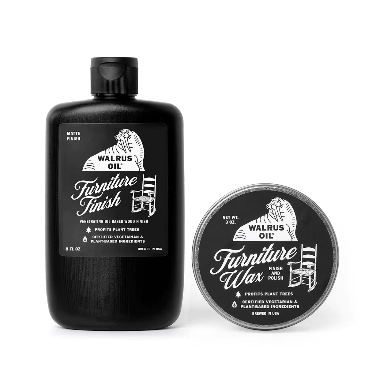Walrus Oil Furniture Finish and Wax Bundle | Finish | Hamilton Lee Supply