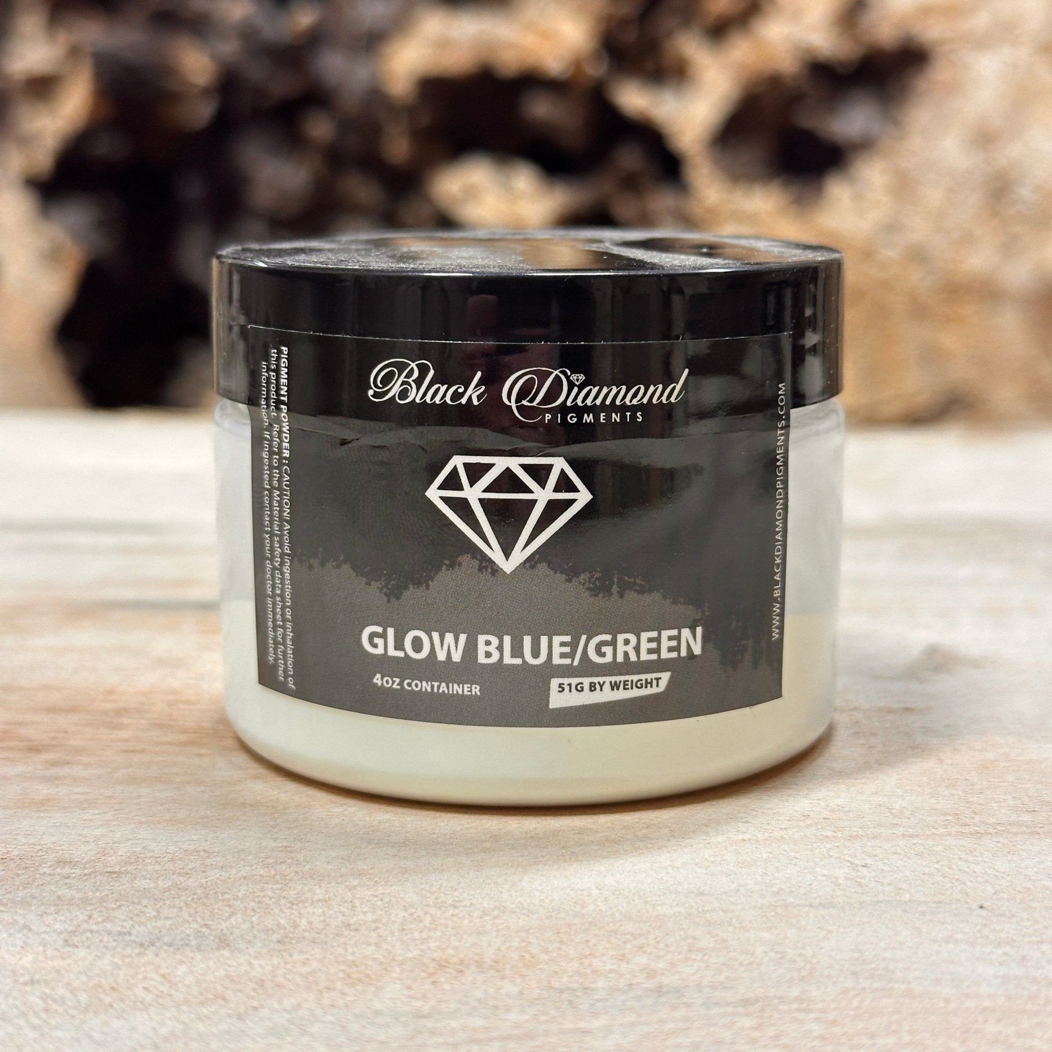 Black Diamond Pigments | Glow Blue/Green | 85g | Mica Pigment | Black Diamond Pigments