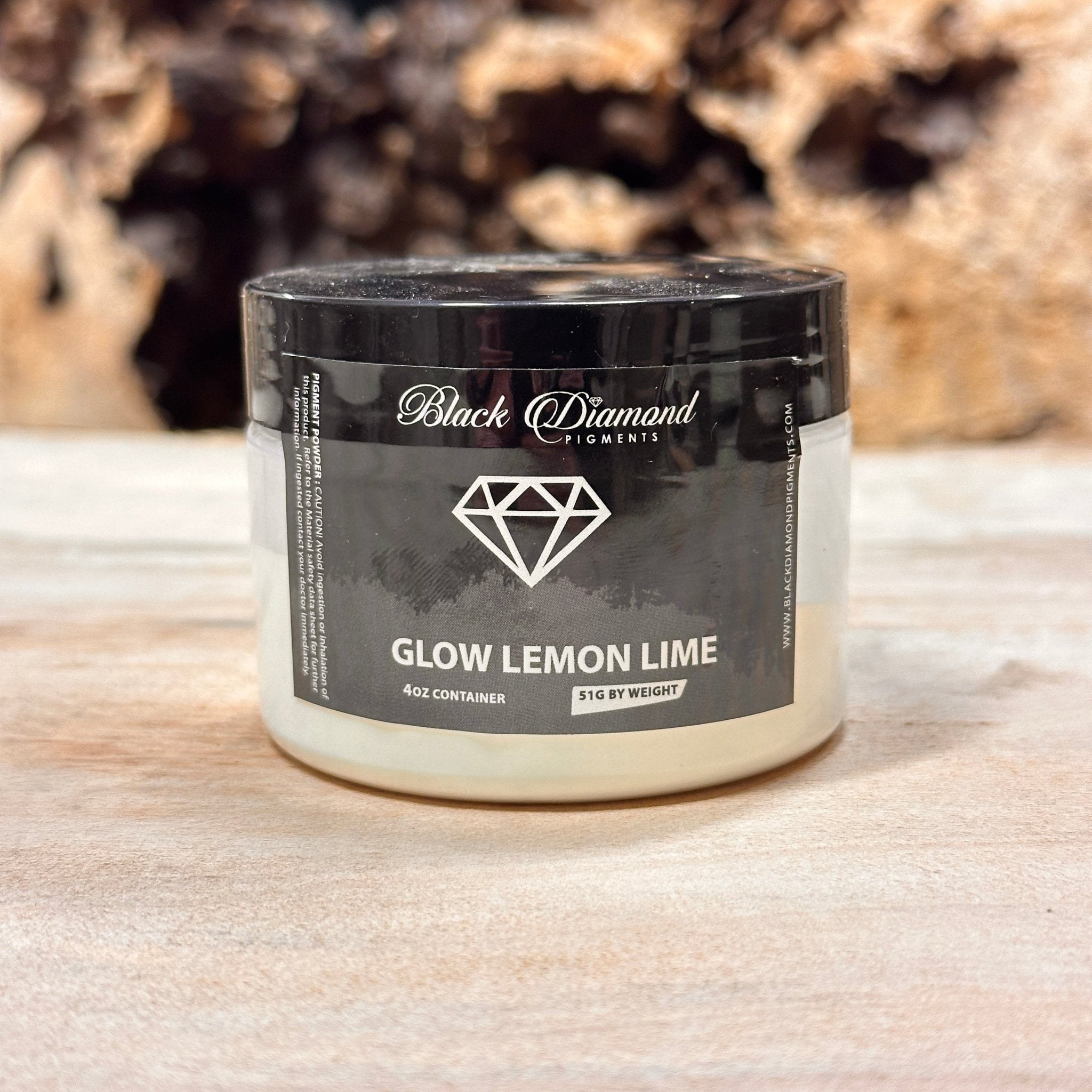 Black Diamond Pigments | Glow Lemon/Lime | 85g | Mica Pigment | Black Diamond Pigments