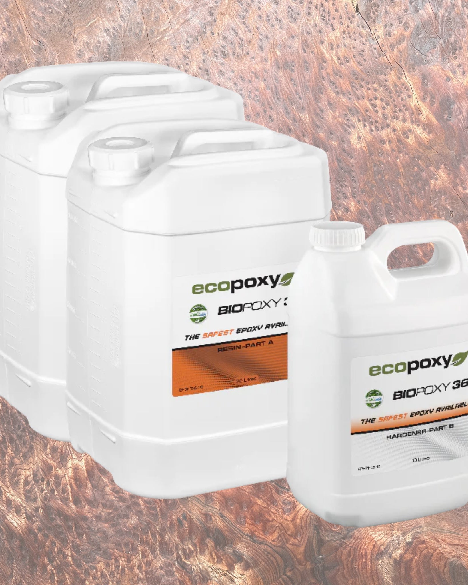 EcoPoxy 201.5L (53.2gal) BioPoxy-36 Wholesale Bundle | Epoxy | EcoPoxy