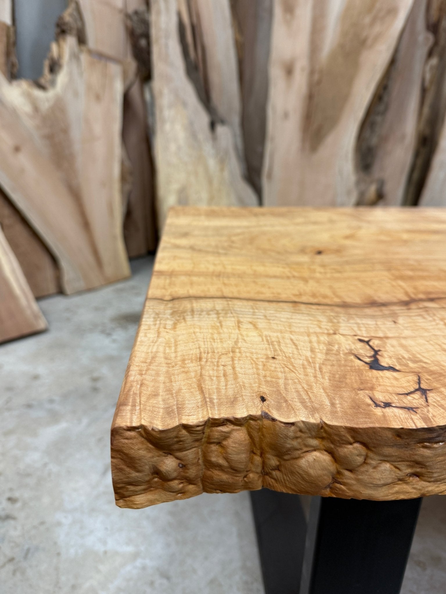 Live Edge Norway Maple Coffee Table | Coffee Table | Hamilton Lee Designs |