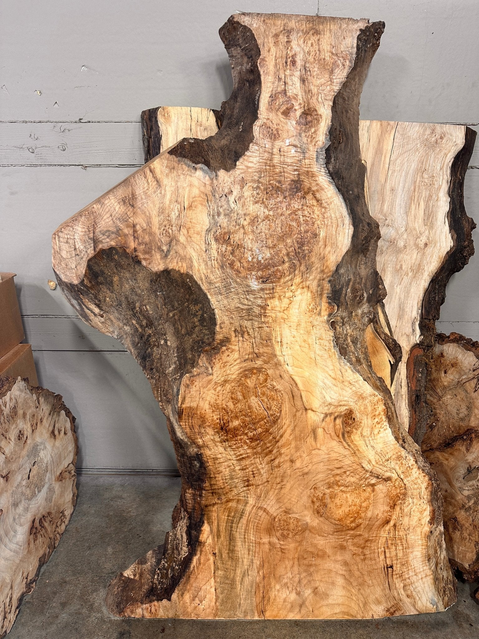 LiveEdge Big Leaf Maple | Black Locust | Double Diamond