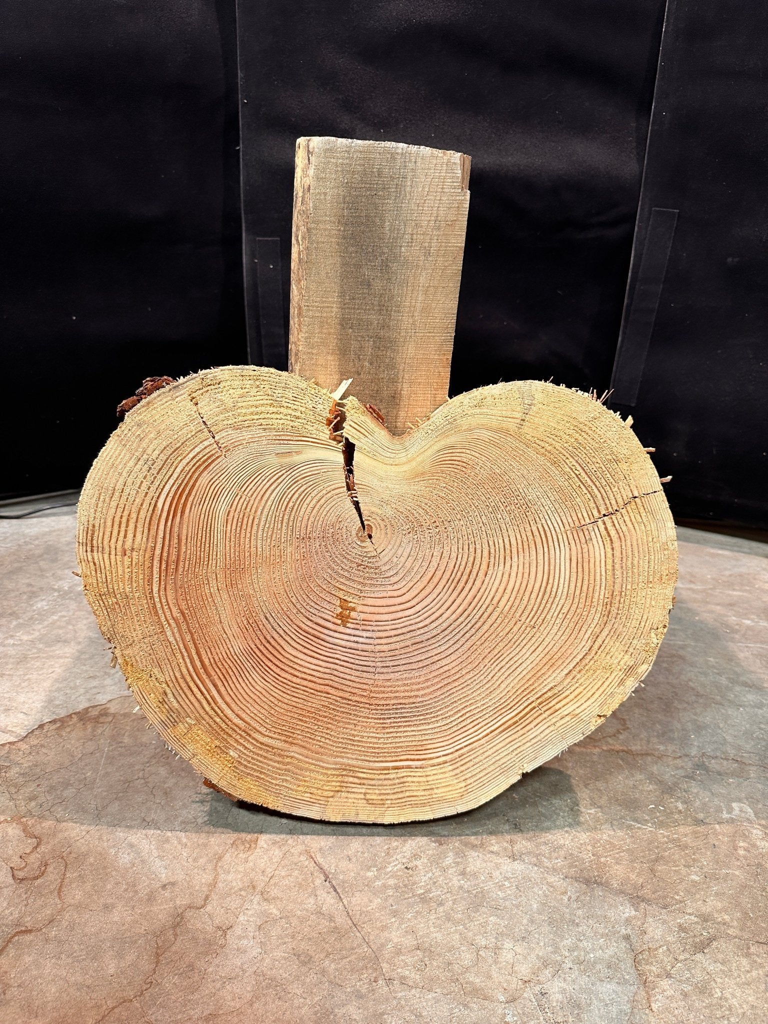 LiveEdge Douglas Fir Heart Shaped Cookie | Douglas Fir | Double Diamond