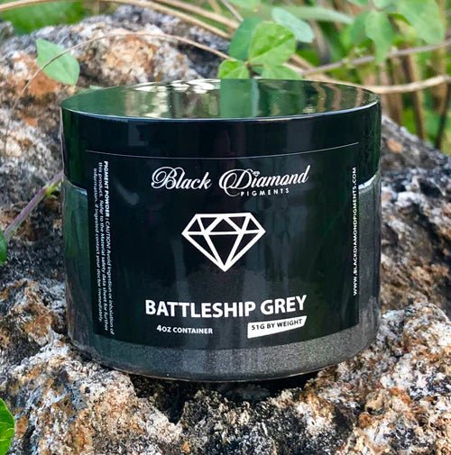 Black Diamond Pigments - Battleship Grey - 51g | Mica Pigment | Hamilton Lee Supply