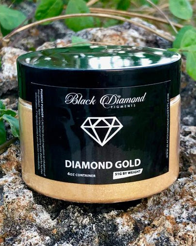 Black Diamond Pigments - Diamond Gold - 51g | Mica Pigment | Hamilton Lee Supply