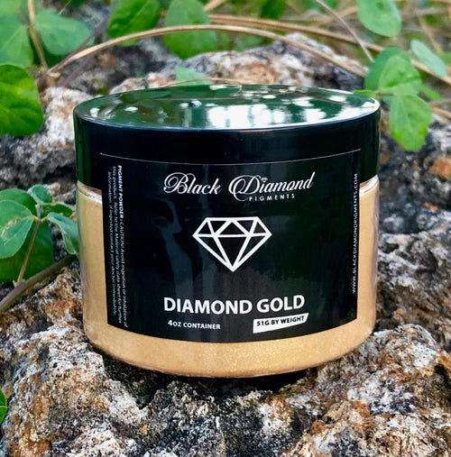 Black Diamond Pigments - Diamond Gold - 51g | Mica Pigment | Hamilton Lee Supply