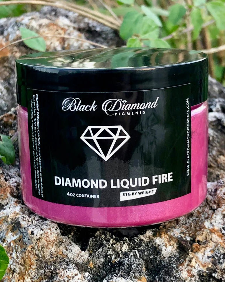 Black Diamond Pigments - Diamond Liquid Fire - 51g/1.8oz | Mica Pigment | Hamilton Lee Supply