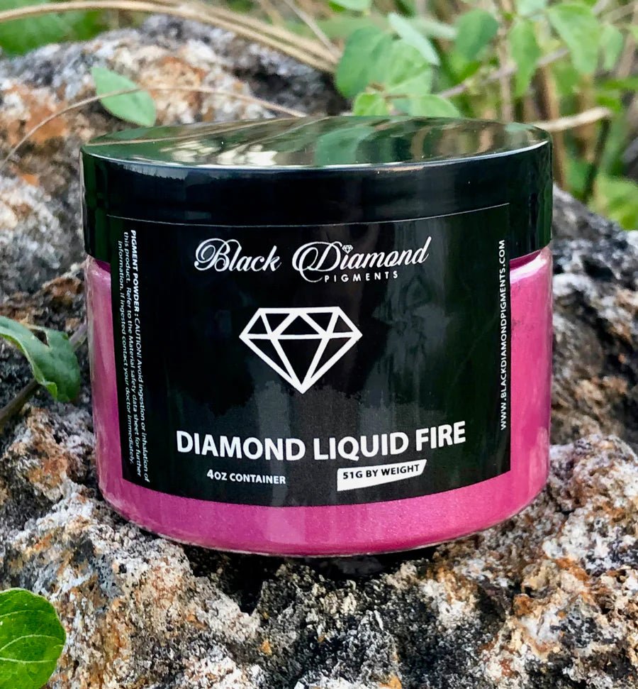 Black Diamond Pigments - Diamond Liquid Fire - 51g/1.8oz | Mica Pigment | Hamilton Lee Supply