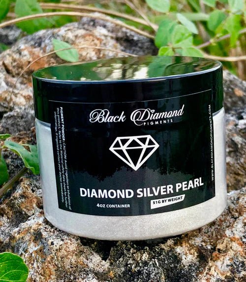 Black Diamond Pigments - Diamond Silver Pearl - 51g | Mica Pigment | Hamilton Lee Supply