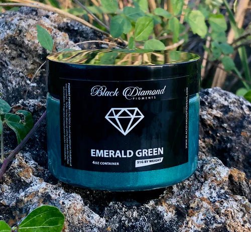 Black Diamond Pigments - Emerald Green - 51g | Mica Pigment | Hamilton Lee Supply