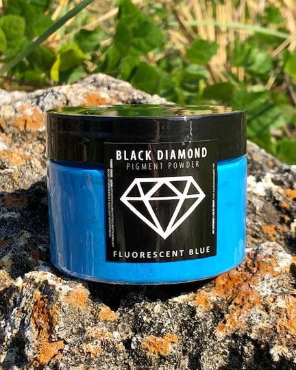 Black Diamond Pigments - Fluorescent Blue - 42g | Mica Pigment | Hamilton Lee Supply