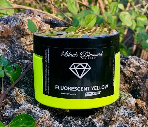 Black Diamond Pigments - Fluorescent Yellow - 51g | Mica Pigment | Hamilton Lee Supply