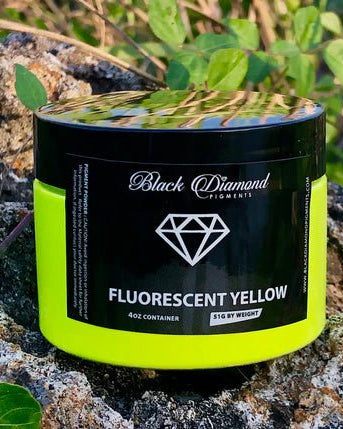 Black Diamond Pigments - Fluorescent Yellow - 51g | Mica Pigment | Hamilton Lee Supply