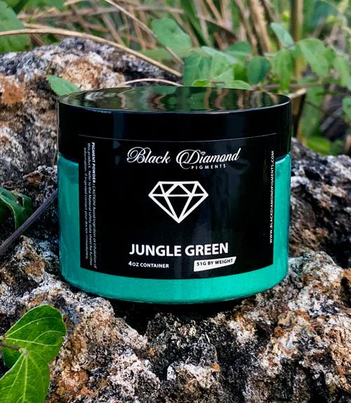 Black Diamond Pigments - Jungle Green - 51g | Mica Pigment | Hamilton Lee Supply