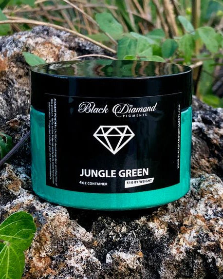 Black Diamond Pigments - Jungle Green - 51g | Mica Pigment | Hamilton Lee Supply
