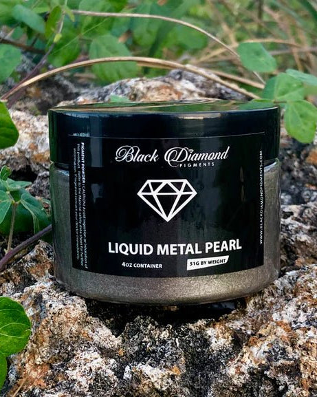 Black Diamond Pigments - Liquid Metal Pearl - 51g | Mica Pigment | Hamilton Lee Supply