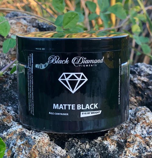 Black Diamond Pigments - Matte Black - 51g | Mica Pigment | Hamilton Lee Supply