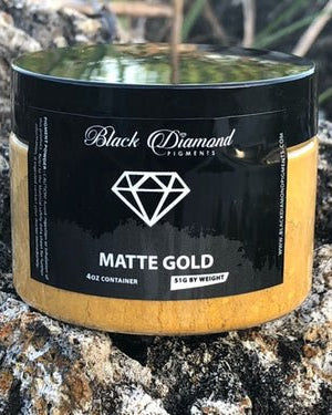 Black Diamond Pigments - Matte Gold - 51g | Mica Pigment | Hamilton Lee Supply
