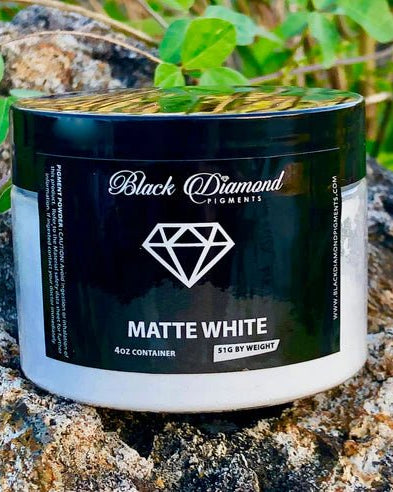 Black Diamond Pigments - Matte White - 51g | Mica Pigment | Hamilton Lee Supply