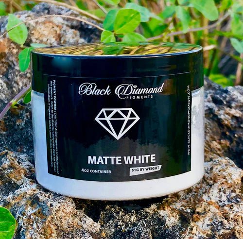 Black Diamond Pigments - Matte White - 51g | Mica Pigment | Hamilton Lee Supply