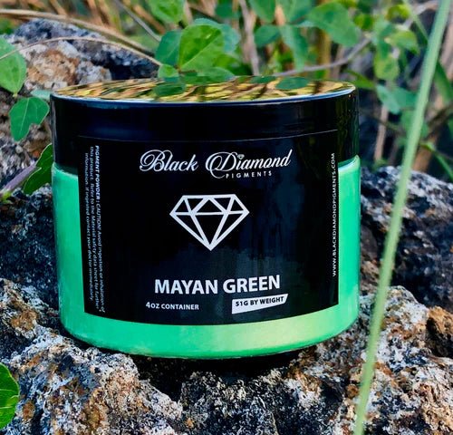Black Diamond Pigments - Mayan Green - 51g | Mica Pigment | Hamilton Lee Supply