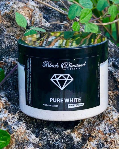 Black Diamond Pigments - Pure White - 51g | Mica Pigment | Hamilton Lee Supply