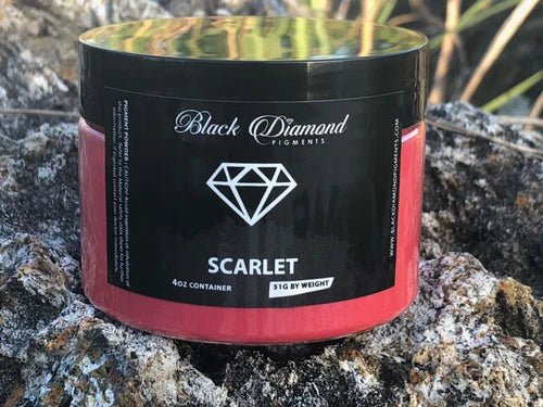 Black Diamond Pigments - Scarlet - 51g | Mica Pigment | Hamilton Lee Supply
