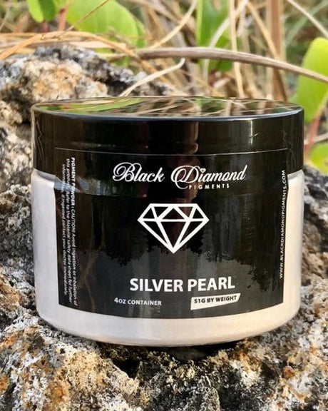 Black Diamond Pigments - Silver Pearl - 51g | Mica Pigment | Hamilton Lee Supply