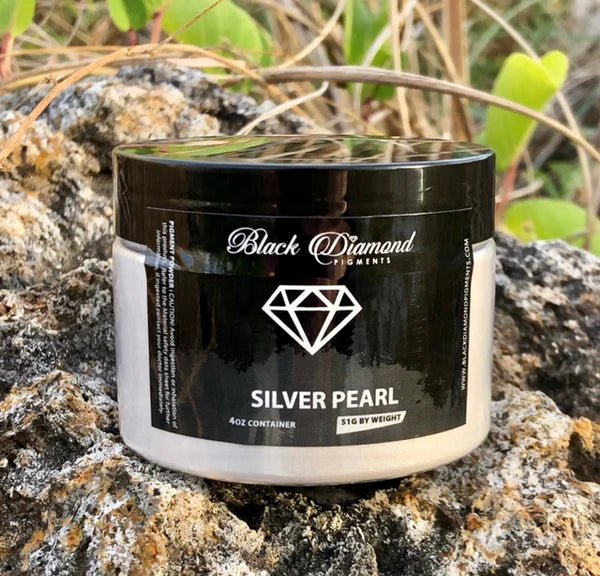 Black Diamond Pigments - Silver Pearl - 51g | Mica Pigment | Hamilton Lee Supply