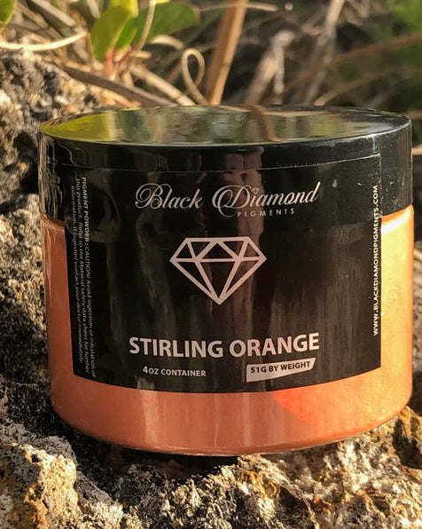 Black Diamond Pigments - Stirling Orange - 51g | Mica Pigment | Hamilton Lee Supply