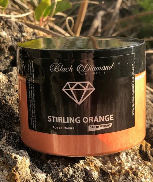 Black Diamond Pigments - Stirling Orange - 51g | Mica Pigment | Hamilton Lee Supply